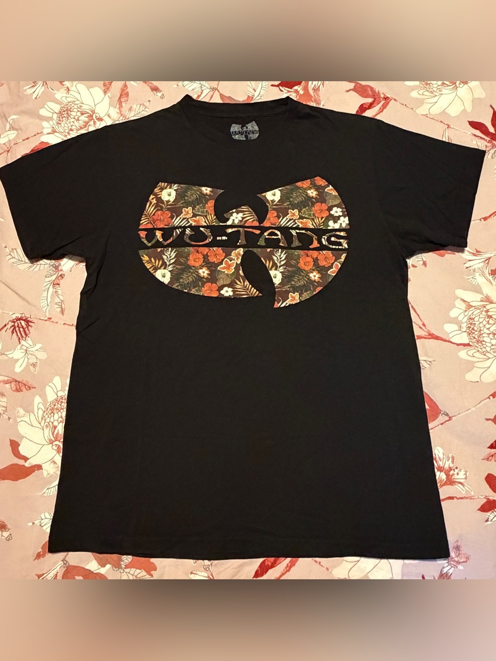Wu-Tang Floral Logo Women’s Black Short Sleeve Tee
